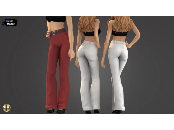 Maxis Match Maria Set Pants by Modco Studios - The Sims 4 Custom Content