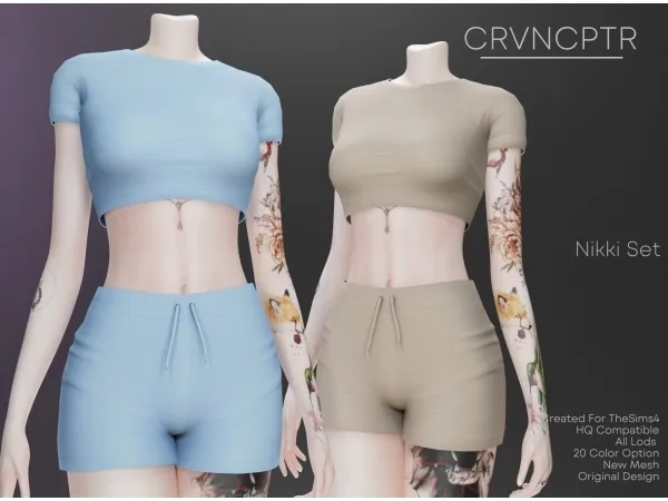 Alpha Nikki Set - The Sims 4 Custom Content