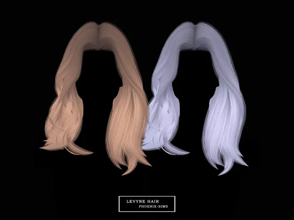 Alpha Levyne Hair - The Sims 4 Custom Content