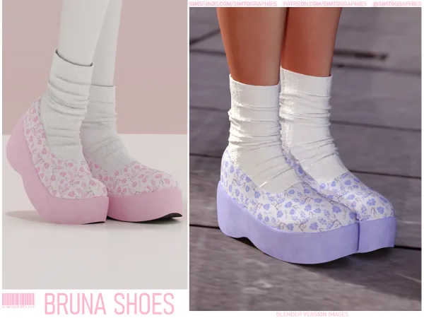 Alpha Bruna Shoes - The Sims 4 Custom Content