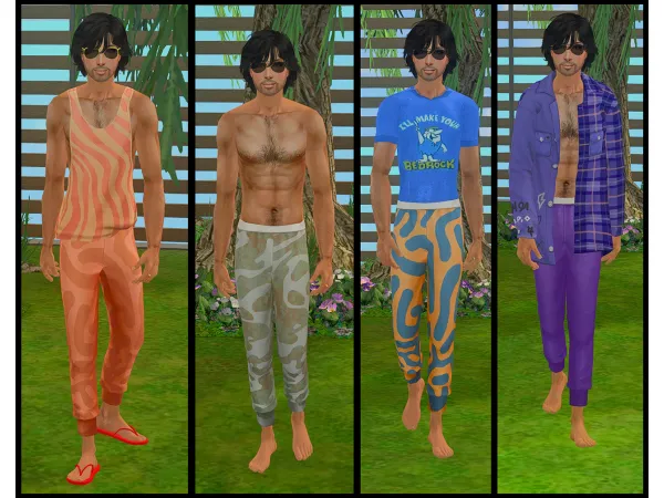 Sims 2 Maxis Match  CC: Platasp SP38Joggers AF & AM SexyFeet by Julie J