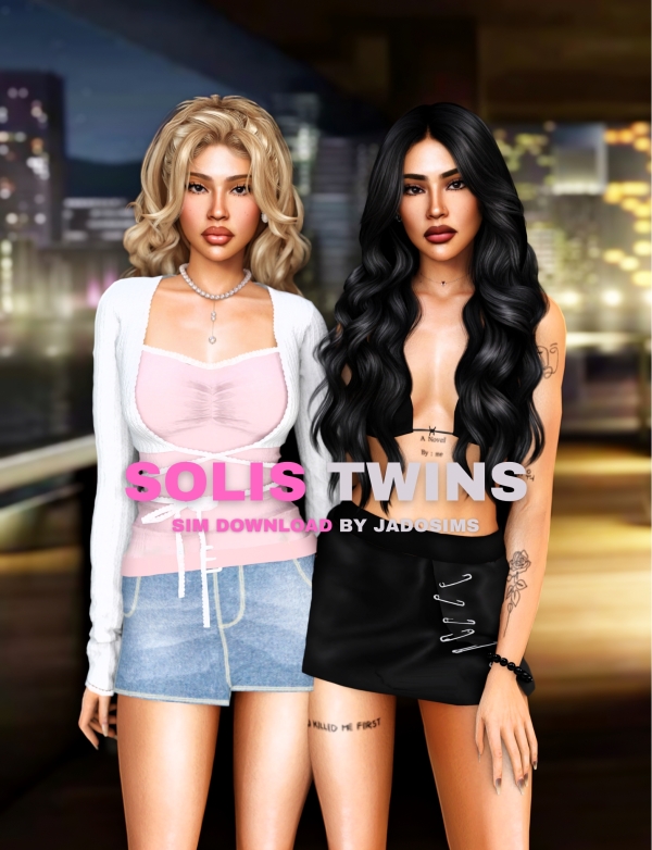 Alpha Solis Twins (Sim Download) by shopwithflynnn - The Sims 4 Custom Content