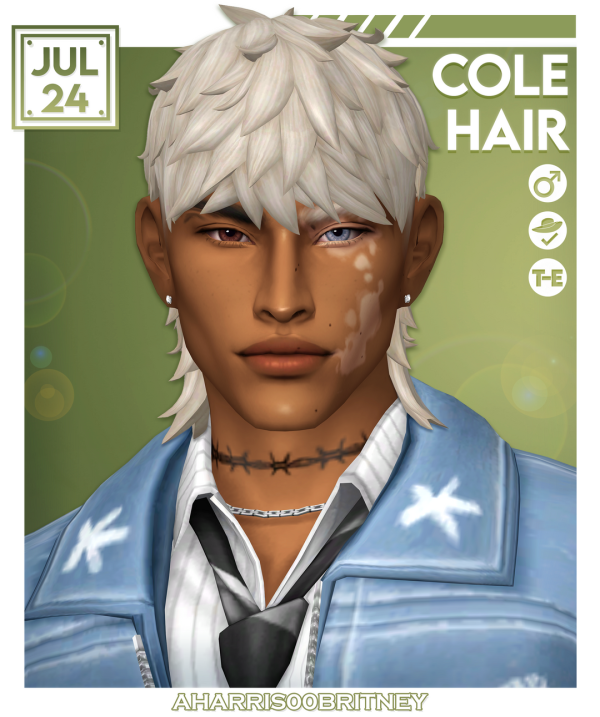 Maxis Match Cole Hair by simsfinds - The Sims 4 Custom Content