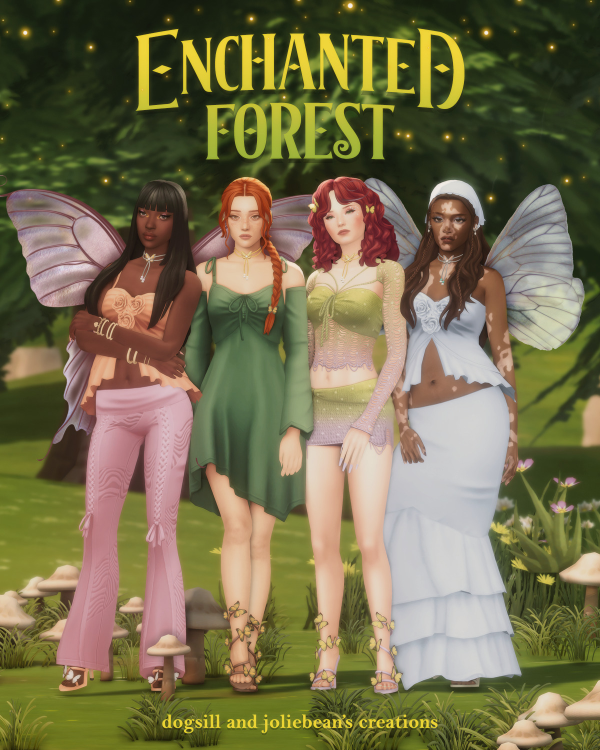 Maxis Match the enchanted forest pack w Joliebean by simsfinds - The Sims 4 Custom Content