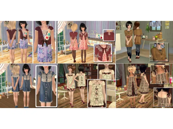 Sims 2 Alpha  CC: AngelKurama Clothing Reuploaded By Leto