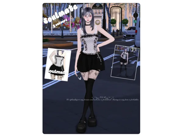 Maxis Match u3010Soulmateu3011N08u82adu857eu98ceu857eu4e1du540au5e26u88d9 - The Sims 4 Custom Content