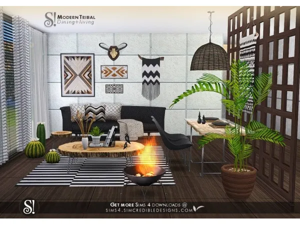 Alpha Modern Tribal - The Sims 4 Custom Content