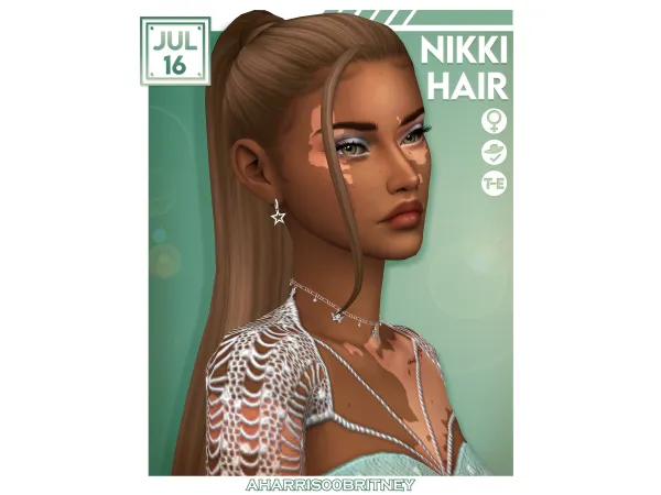 Maxis Match Nikki Hairs by aharris00britney - The Sims 4 Custom Content