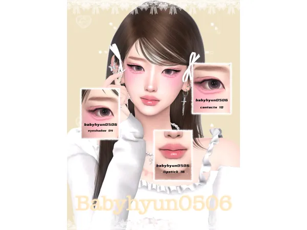 Alpha u3010babyhyun0506u3011make up set - The Sims 4 Custom Content