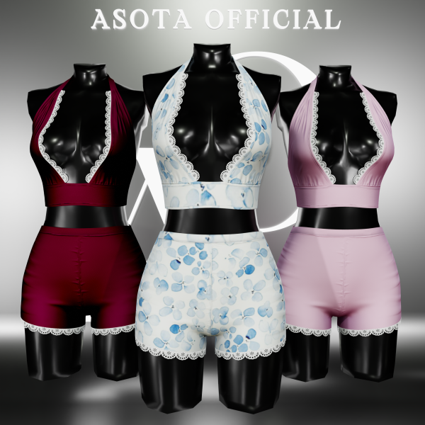 Alpha [ASOTA OFFICIAL] Jolla Sleep Wear by asotaofficial - The Sims 4 Custom Content