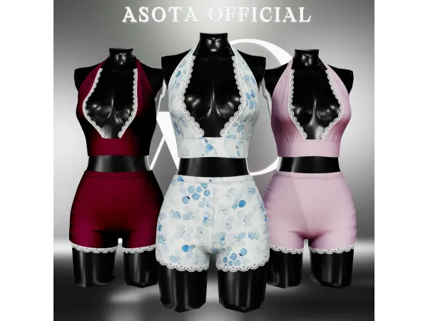 Alpha [ASOTA OFFICIAL] Jolla Sleep Wear - The Sims 4 Custom Content