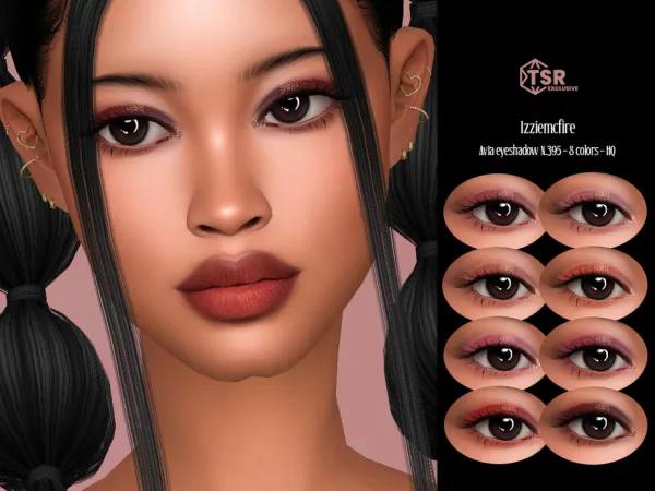 Alpha IMF Avia Eyeshadow N395 by IzzieMcFire - The Sims 4 Custom Content