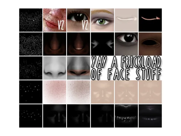 pooklet edited face stuff whoa - The Sims 2 Custom Content