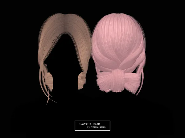 Alpha Lacruz Hair - The Sims 4 Custom Content