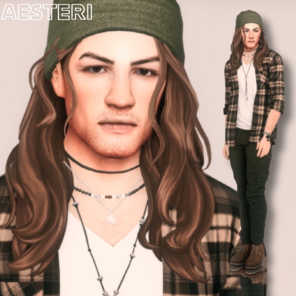 Alpha Garry by aesteri - The Sims 4 Custom Content