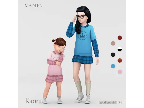 Maxis Match Kaoru Outfit by Madlen - The Sims 4 Custom Content