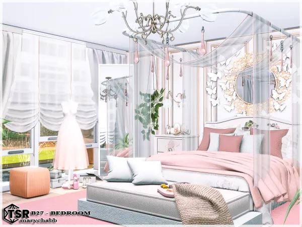 Mix B27 Bedroom - The Sims 4 Custom Content