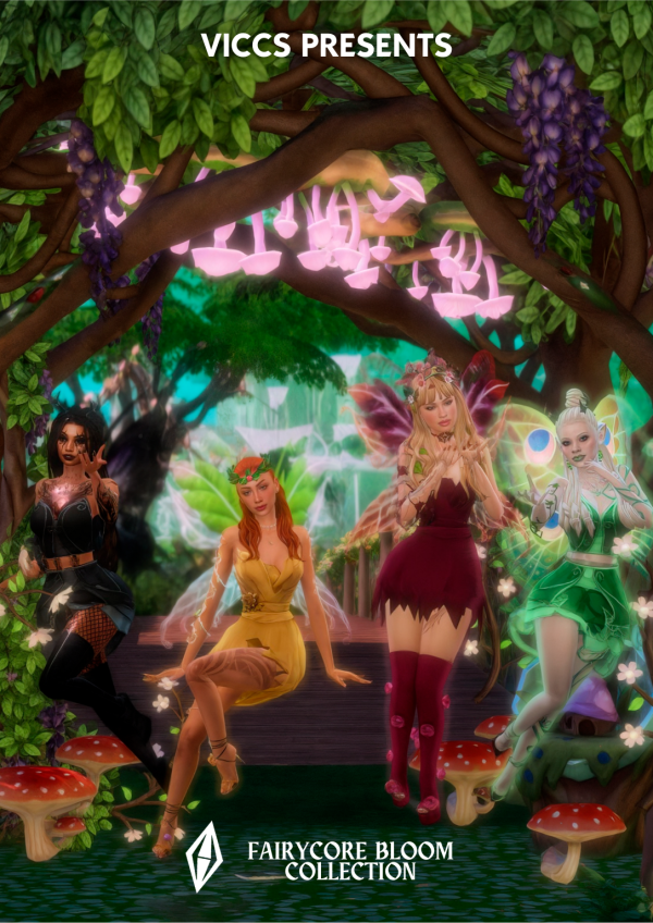 Maxis Match VICCS_FAIRYCORE BLOOM COLLECTION by viccs - The Sims 4 Custom Content
