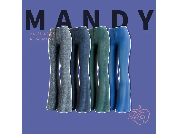 Maxis Match Mandy Pants by MissValentine - The Sims 4 Custom Content