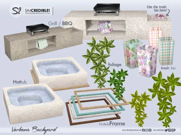 Alpha Verbena Backyard - The Sims 4 Custom Content