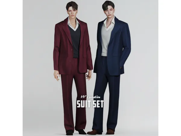 Alpha [KK] Suit set by KK_creations - The Sims 4 Custom Content