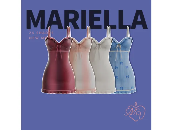 Maxis Match Mariella Dress by MissValentine - The Sims 4 Custom Content