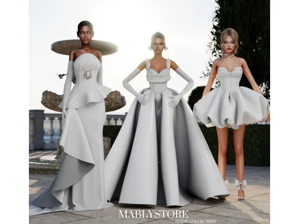 Alpha BRIDE COLLECTION by Mably - The Sims 4 Custom Content