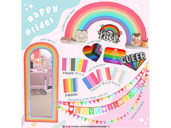 HappyPride by hydrangeachainsaw - The Sims 3 Custom Content