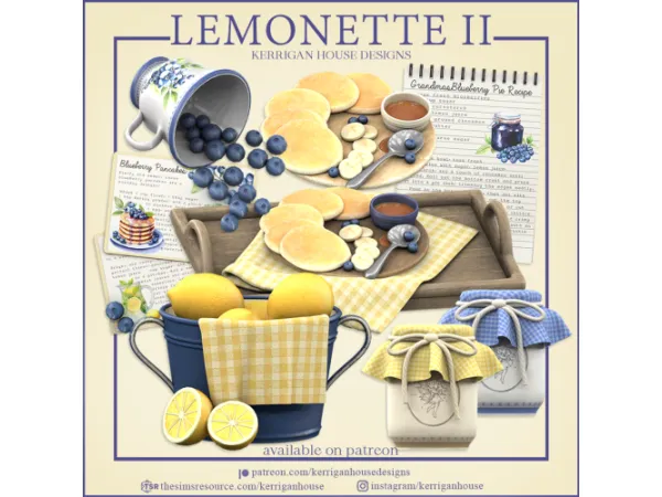 [KHD] Lemonette II Set by kerriganhouse - The Sims 3 Custom Content