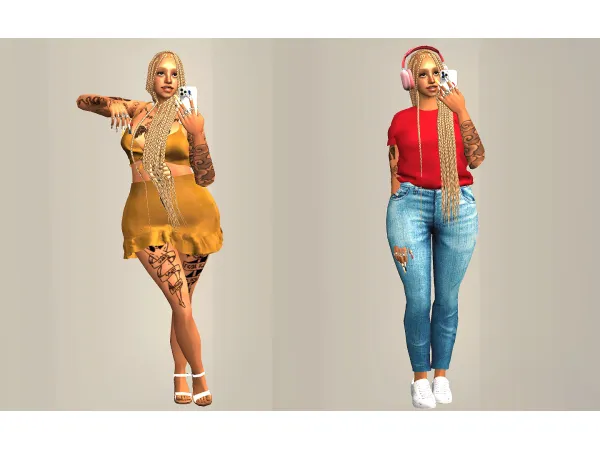 Sims 2 Mix Dresses CC: Desert Eagle: Part 1 by the-pixel-architect