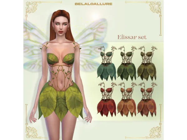 Alpha Belaloallure_Elissar fairy set - The Sims 4 Custom Content