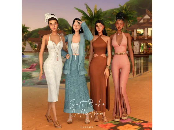 Maxis Match Soft Boho Collection - The Sims 4 Custom Content