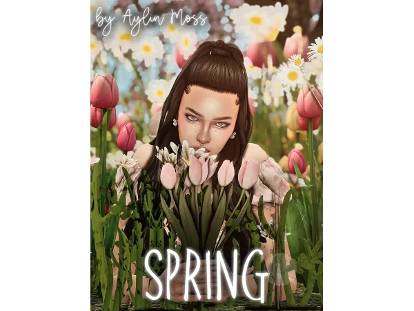 Mix PACK OF POSES SPRING by aylinmoss - The Sims 4 Custom Content