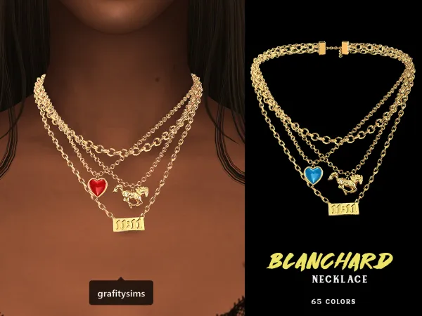 Alpha Blanchard Necklace - The Sims 4 Custom Content