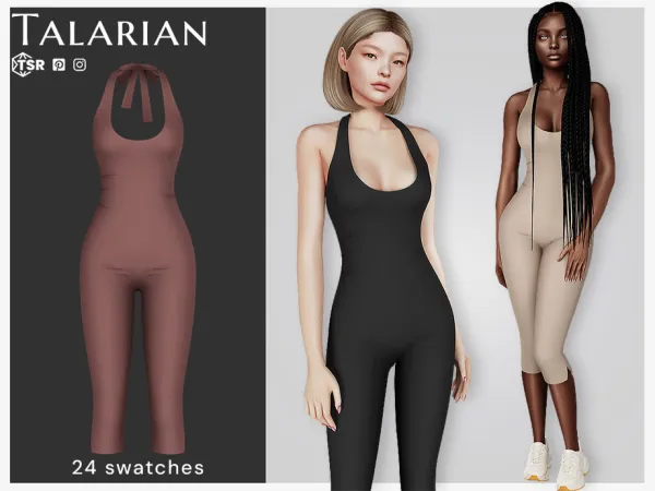 Alpha Kataleya Jumpsuit by talarian - The Sims 4 Custom Content