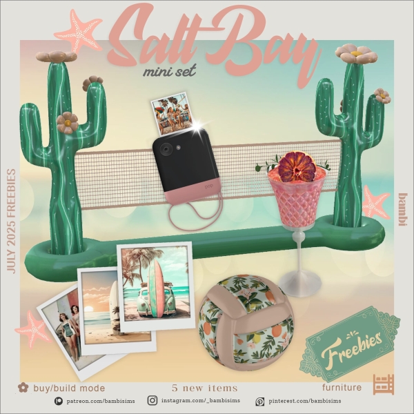 Alpha salt bay ( freebies) by bambisims - The Sims 4 Custom Content