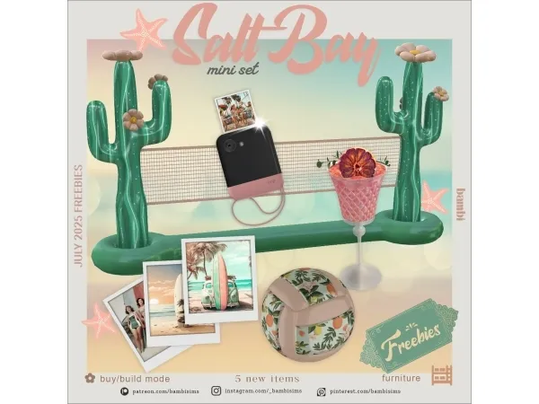 Alpha salt bay ( freebies) - The Sims 4 Custom Content