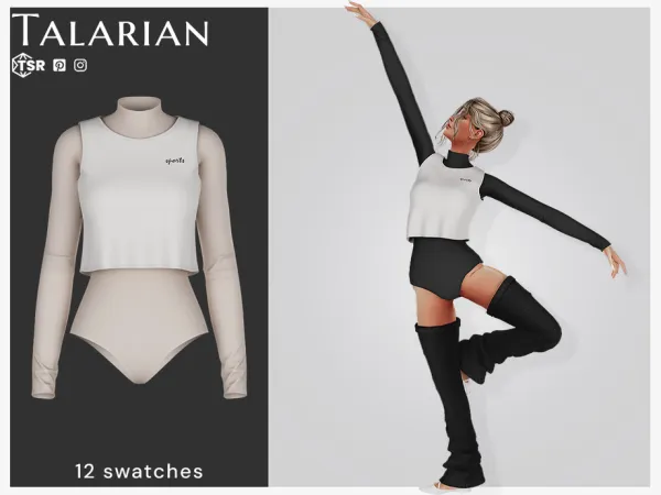 Madelynn Bodysuit With Top by talarian