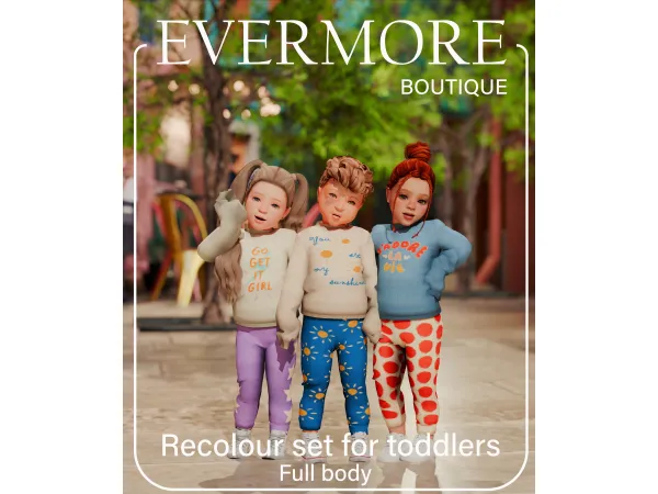 Mix Retro Todds by EvermoreBoutique - The Sims 4 Custom Content