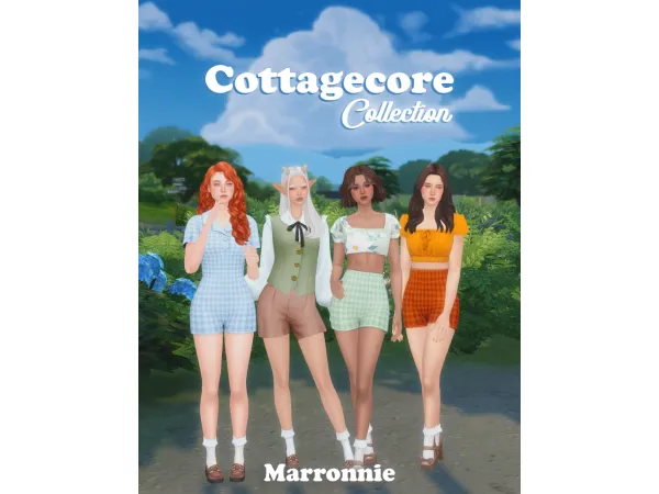 Maxis Match Cottagecore Collection by Marronnie - The Sims 4 Custom Content