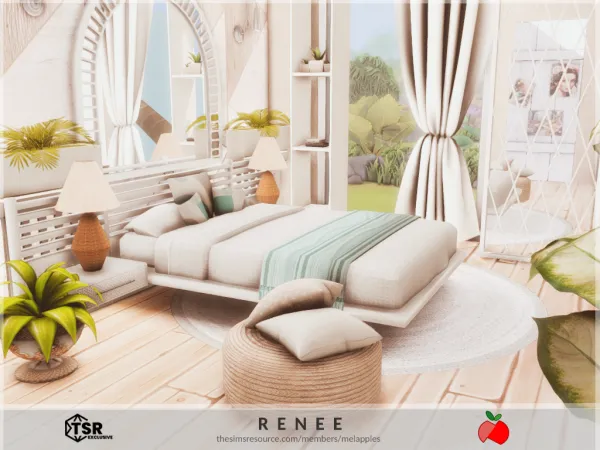 Mix Renee bedroom 1 - The Sims 4 Custom Content