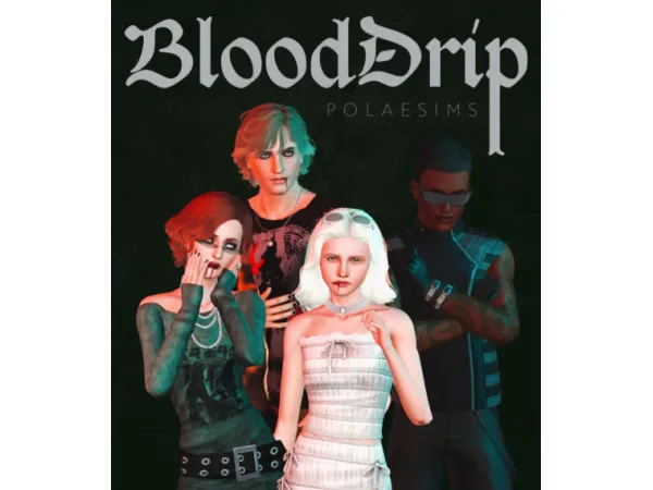 Sims 3 Alpha Celebrations CC: BloodDrip - From Pralinesims Bloodthirst Collection by polaesims