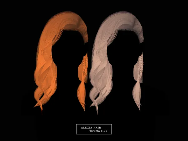 Alpha Alexia Hair - The Sims 4 Custom Content