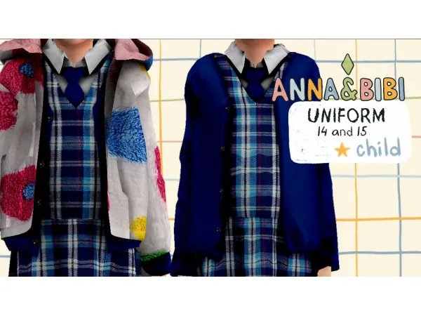 School uniform | 14 and 15 child [Anna&Bibi]