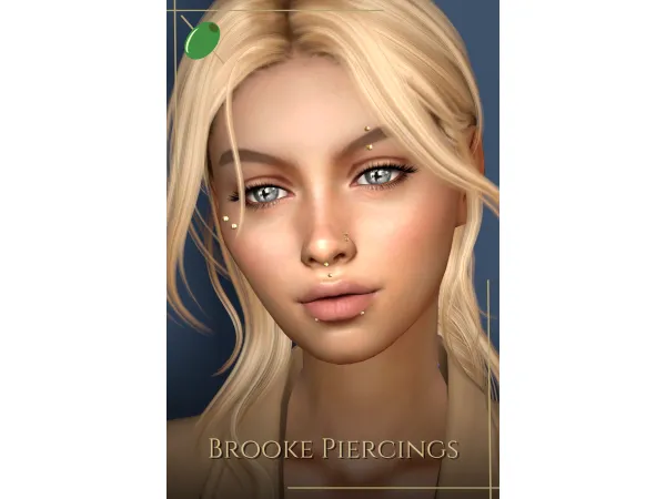 Mix Brooke Piercings - The Sims 4 Custom Content