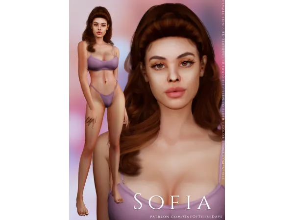 Alpha Sofia SKIN ( tray files) BFF - The Sims 4 Custom Content