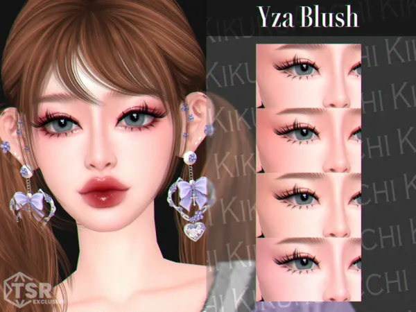 Maxis Match Yza Blush by Kikuruacchi - The Sims 4 Custom Content