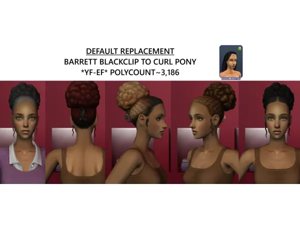 AMYBABY | BARRETT BLACKCLIP DEFAULTREPLACEMENT