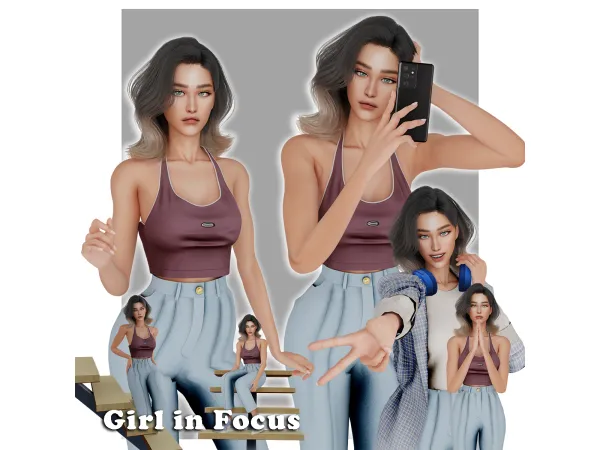 Alpha Girl in focus - The Sims 4 Custom Content