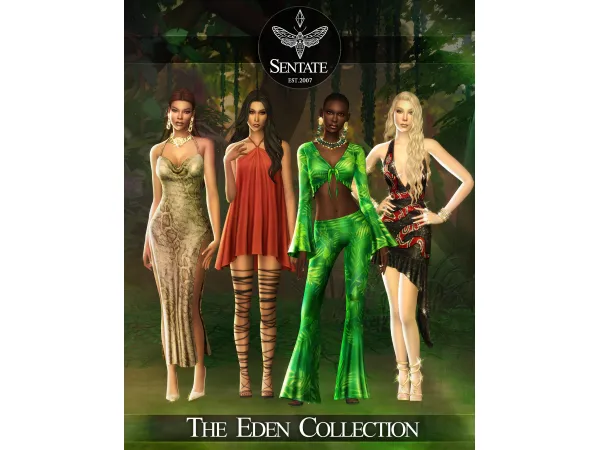 Maxis Match SENTATE The Eden Collection - The Sims 4 Custom Content